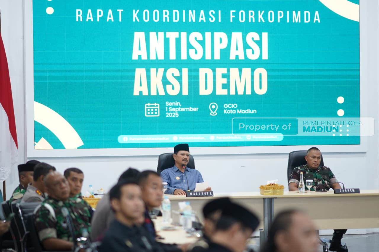 Rakor Bersama Forkopimda, Wali Kota Maidi Tegaskan Komitmen Jaga Keamanan dan Kenyamanan Kota